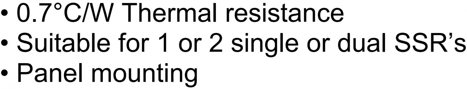 גוף קירור לממסרים מצב מוצק CRYDOM SSR HS072